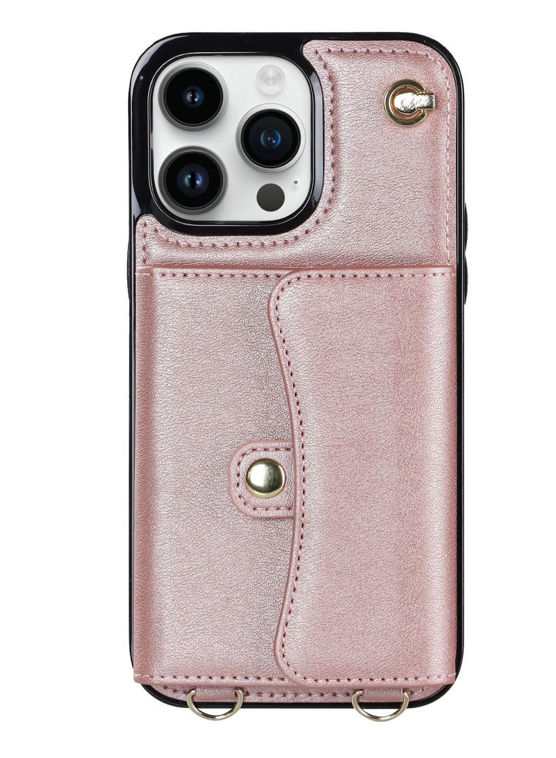 Suteni Back Cover Leather Card Slots Phone Case for iPhone - Image 1