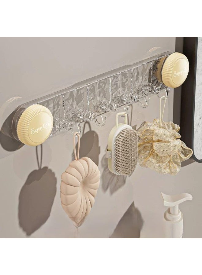Generic valueable 1 Heavy-duty transparent suction hook – no-drill wall hooks for kitchen and bathroom – secure hanging for towels and accessories - Image 4