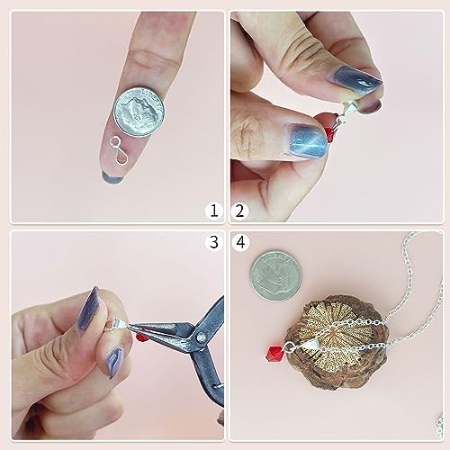 OHINGLT 925 Sterling Silver Bails for Jewelry Making with Open Loop, Slider Necklace Pendant Clasp, Charm Clasp Bracelet Clips for Women - Image 4