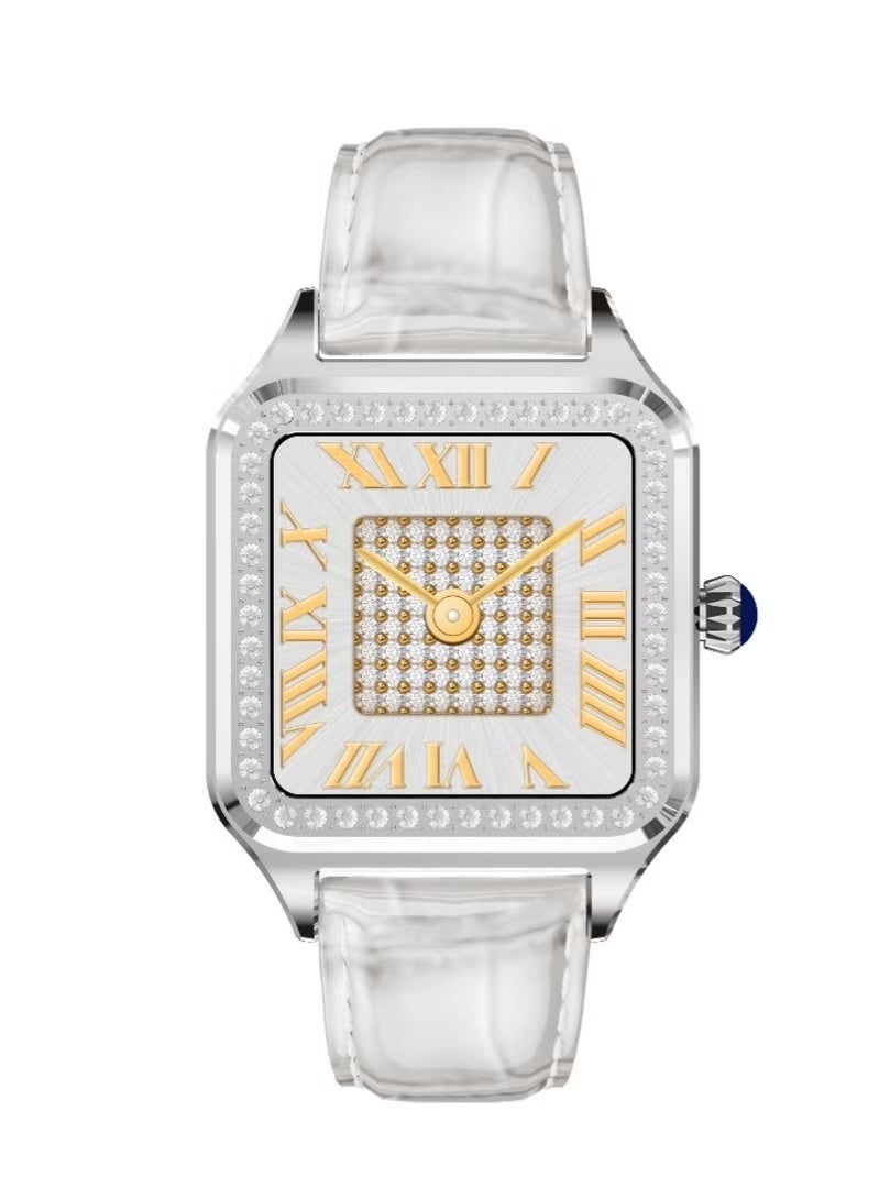 Green Lion Helux Smartwatch with Extra Strap, 1.3-inch TFT IPS Display, 2-4 Day Battery Life, 450 Lumens Brightness, Sports Modes and Activity Tracking, Health Monitoring, 150mAh Battery, Bluetooth Version 5.4 - Silver - Image 1