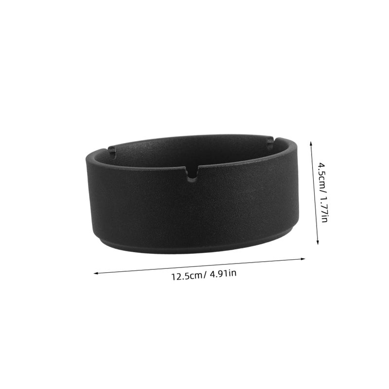 Ceramic Ashtray Windproof High Temperature Resistant Portable for Home Office Patio Bar - Image 3