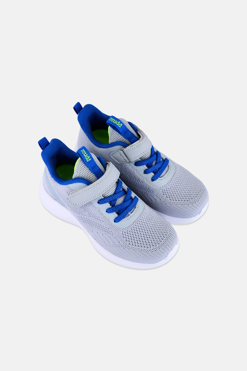 Mudd Kids Boy Velcro Closure Casual Shoes, Light Grey - Image 3