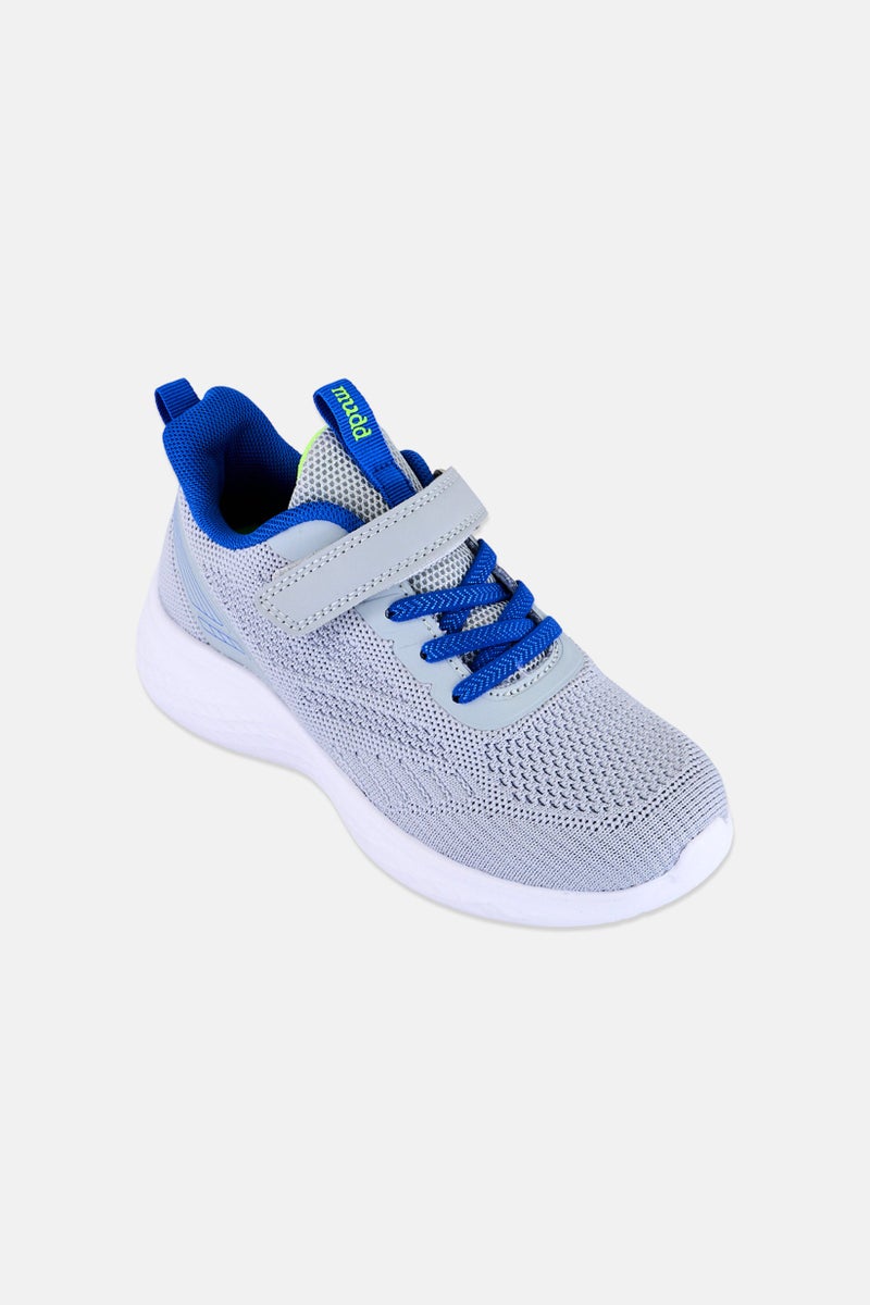 Mudd Kids Boy Velcro Closure Casual Shoes, Light Grey - Image 1