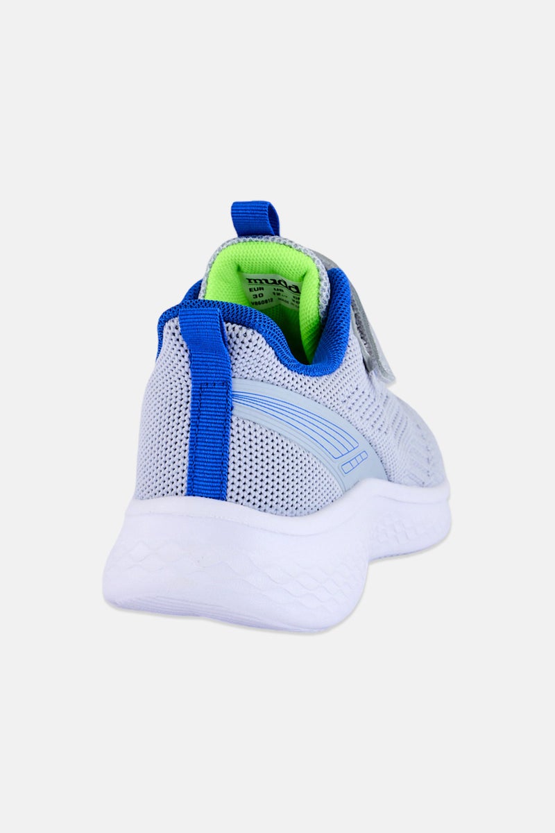 Mudd Kids Boy Velcro Closure Casual Shoes, Light Grey - Image 4