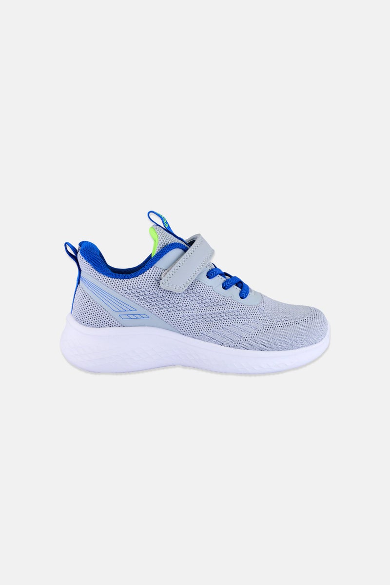 Mudd Kids Boy Velcro Closure Casual Shoes, Light Grey - Image 2