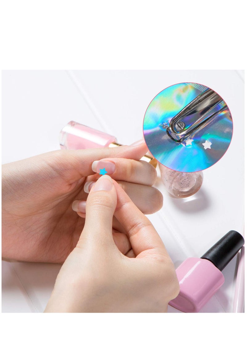 XiuWoo 3 Pieces Handheld Hole Paper Metal Single Punchers Soft Grip and 5.5 mm + Star 5 Large Round 6 Heart Holes for Craft Tags Clothing Ticket Scrapbook Tool - Image 5