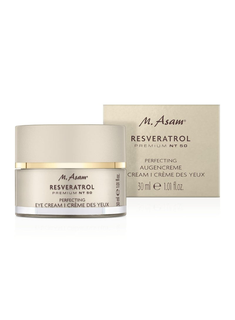 أم. أسام M. Asam Resveratrol Premium NT50 Perfecting Eye Cream – Anti-aging under eye cream with resveratrol & hyaluronic acid to smooth wrinkles & fine lines, vegan formula, 1.01 Fl Oz - Image 5