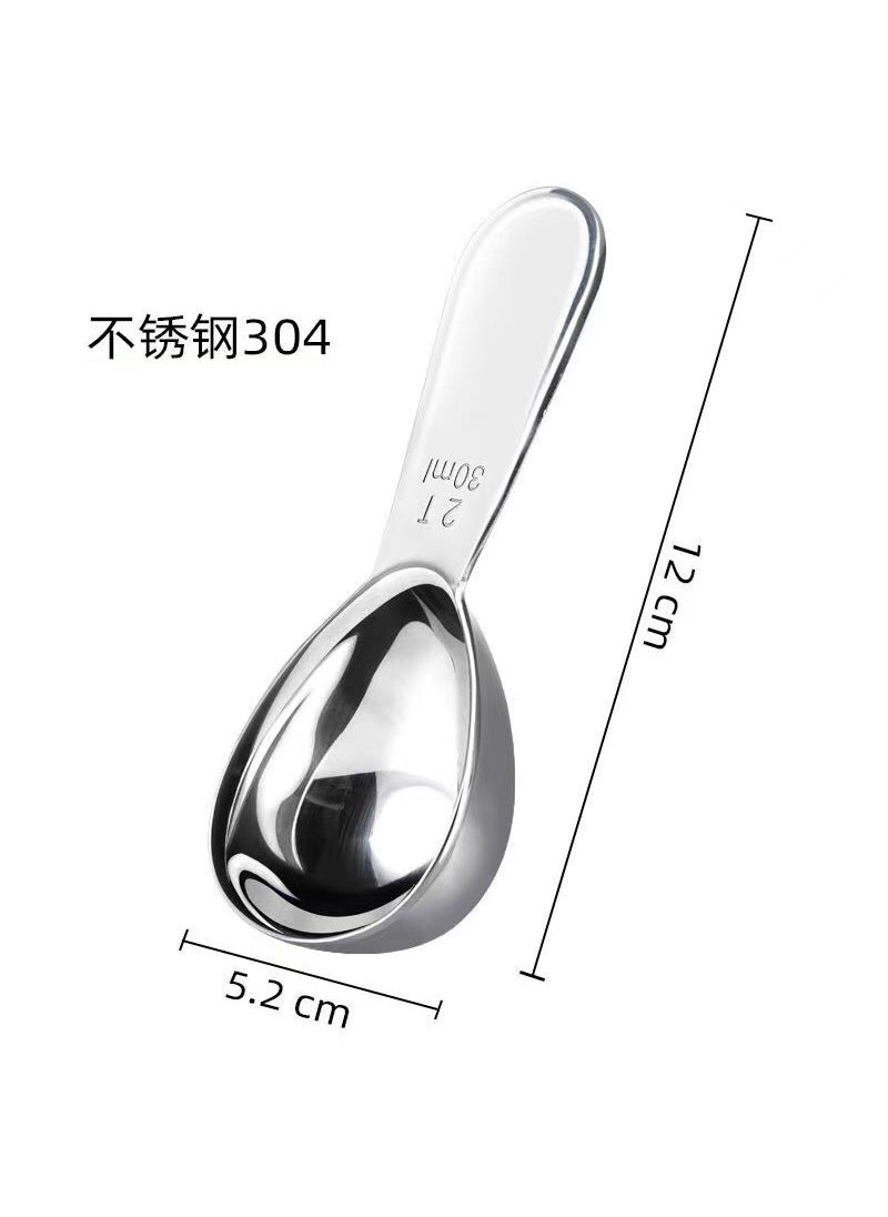 Stainless Steel Coffee Spoon Set with Measurement Marks 30ml