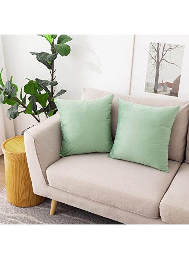  انتكس بيت الستائر طقم غطاء وسادة مربع مزخرف قطيفة ناعم سميك مكون من قطعتين - Image 1