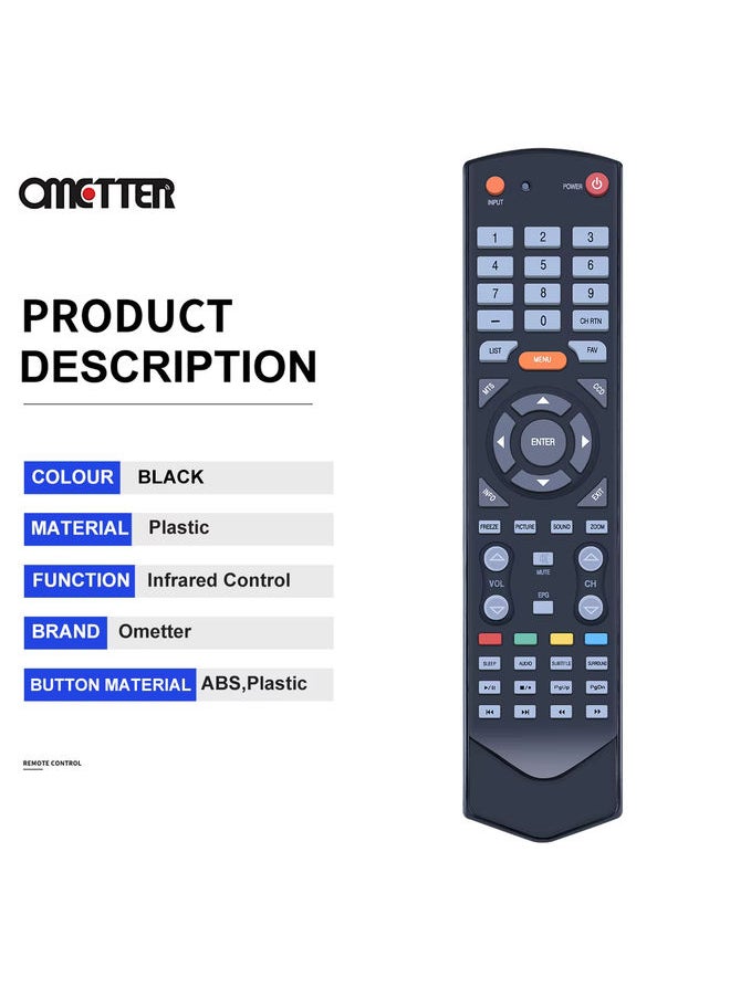 OMETTER - New for Toshiba RCA LCD 448 Lx191 Dl4844 Ct-6390 LE8821 CO1271 SKY-7447 Smart TV Remote Control - Image 1