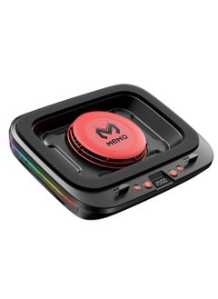 Laptop Radiator Cooling Fan 2400 RPM Turbo Compressed Air 7 Step Adjustable Stand Suitable 14-19.3inch Laptop for Gaming Graphics
