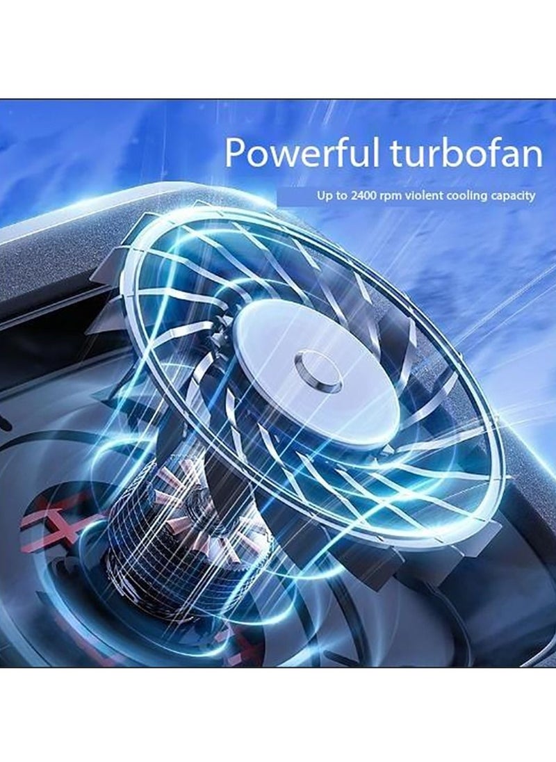 Memo - Laptop Radiator Cooling Fan 2400 RPM Turbo Compressed Air 7 Step Adjustable Stand Suitable 14-19.3inch Laptop for Gaming Graphics - Image 1
