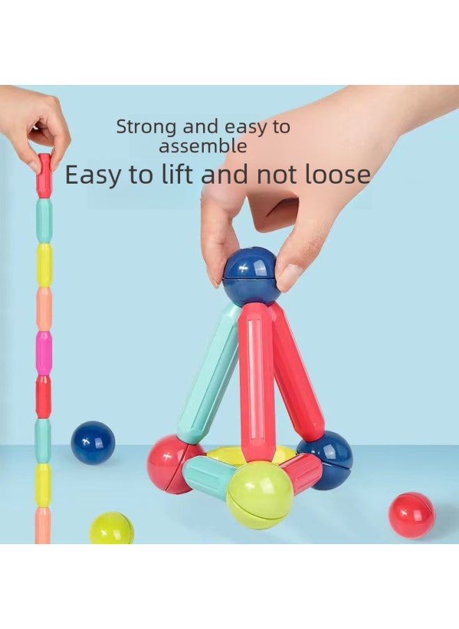 Reinforced Magnetic Variable Magnetic Stick Children's Educational 3d Magnetic Building Blocks Suit Magnetic Stick Early Education Toys-Color:103 Pieces Of Strong Magnetic Suit (free Storage Box) - Image 4