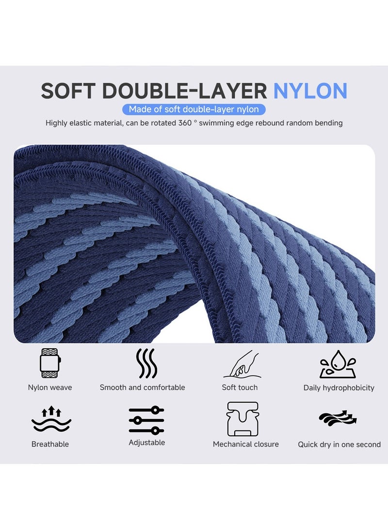 O Ozone (Pack of 4) Nylon Sport Loop Watch Bands for Apple Watch 10 | Ultra 2 | 9 | 8 | 7 | 6 | SE, 49/46/45/44mm, Elastic Nylon Strap with Parachute Metal Lock - Image 2