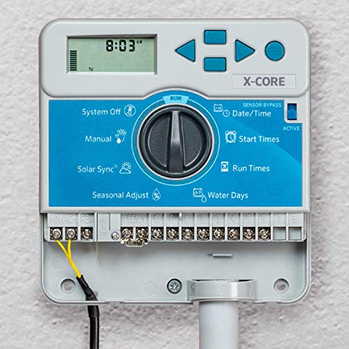 Hunter Industries Hunter X-Core 6 XC600i Indoor Sprinkler Timer, 6 Zone Irrigation Controller, Easy Programming, Sprinkler System Timer for Yard and Garden, Manual and Seasonal Adjust, No WiFi Needed - Image 2
