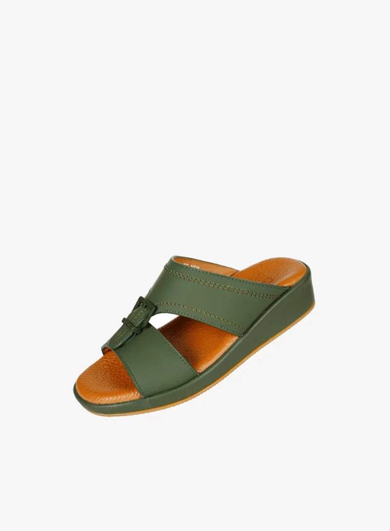barjeel uno 008-3448 Barjeel Boys Arabic Sandals BBJM-07 Olive