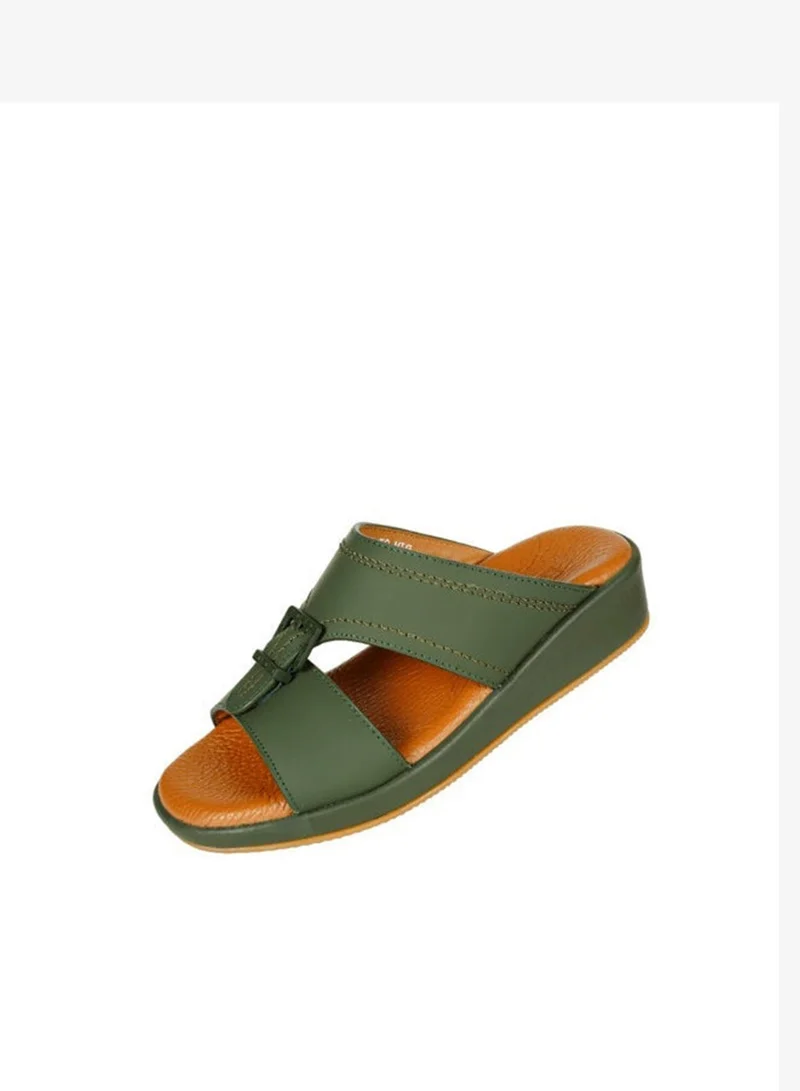 barjeel uno 008-3448 Barjeel Boys Arabic Sandals BBJM-07 Olive