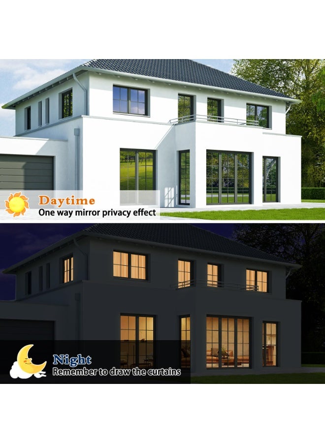 يلا جوي فيلم نافذة التحكم الحراري, نافذة لون الشمس منع الإظلام وحماية الأشعة فوق البنفسجية, فيلم عاكس مرآة الخصوصية في اتجاه واحد,مادة بيت ممتازة ضد الانفجار أزرق كوني, 60x300cm - Image 4