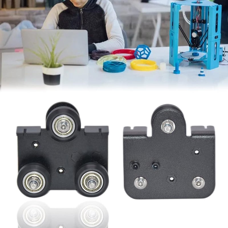 لوحة خلفية معدنية مع بكرة لطابعة Ender 3 Ender 3 Pro Cr 10S بلسان البثق اللون A - Image 3