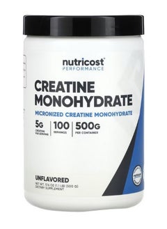 Performance Creatine Monohydrate Unflavored 1.1 Lbs 500 G