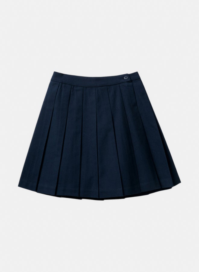 Benetton Girls Pleated Skirt In Flannel - Image 2
