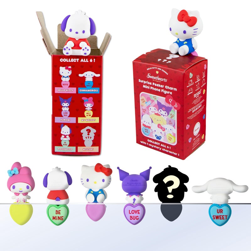 Sonix x Sanrio Hello Kitty & Friends Peekers - Sweethearts Series Blind Box - Adhesive Decorative Mini Figures - Includes Hello Kitty, Cinnamoroll, Kuromi, My Melody, Pochacco, or Mystery Character - Image 1