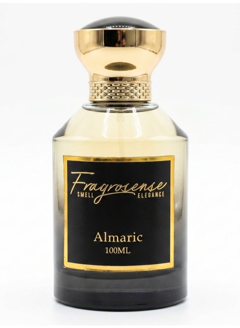 Almaric Eau de Parfum 100ml for Women - Oriental Floral Fragrance with Rose Patchouli Vanilla Sandalwood Notes - Elegant Scent for Daily and Evening Wear