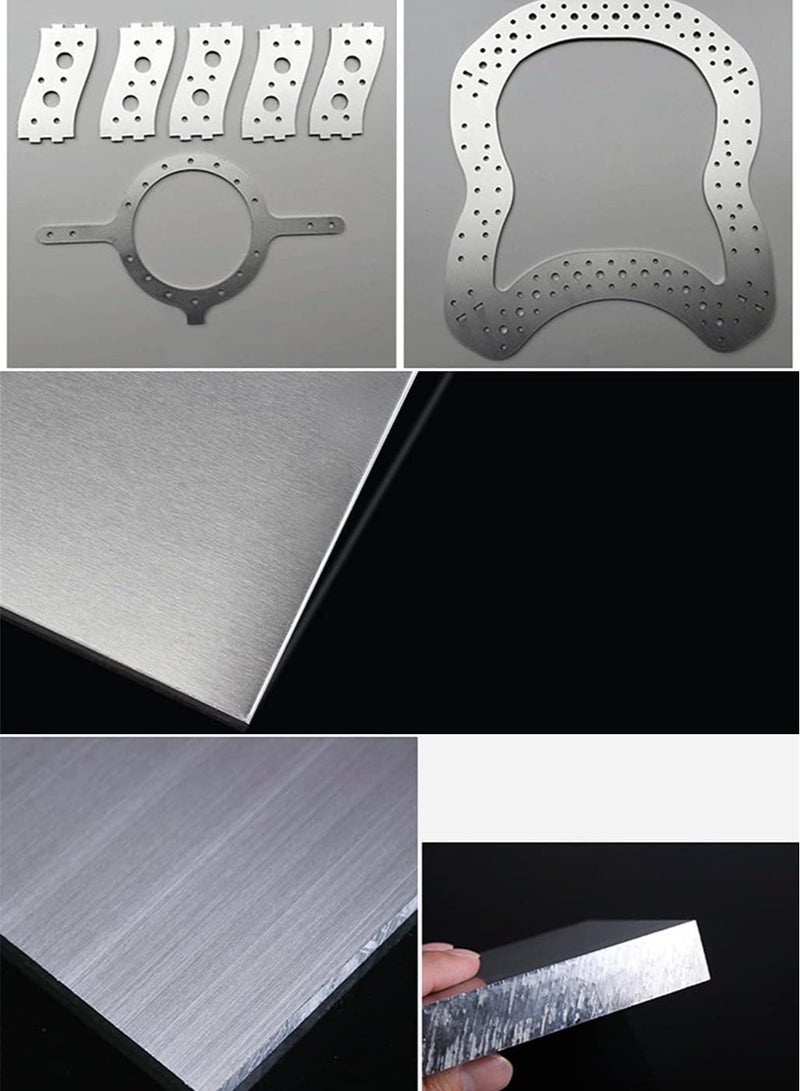 Maxsafe Aluminum Sheet 2Pcs Pure Aluminum Plate Single-Sided Film with Good Elongation - Metal Craft for Shipbuilding, 150x150mm, Thickness 4mm  - Image 4