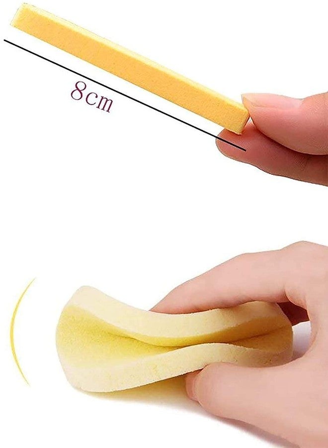 HARSHLOVE Facial Magic Cleaning Wash Puff Sponge 12 Stick Face Cleansing Pad Soft, Yellow - Image 3