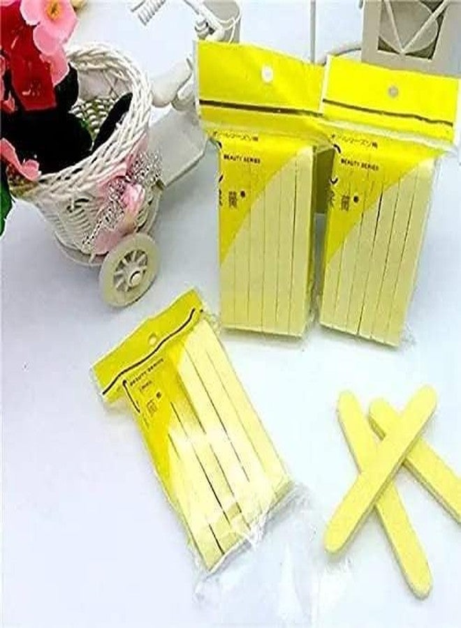HARSHLOVE Facial Magic Cleaning Wash Puff Sponge 12 Stick Face Cleansing Pad Soft, Yellow - Image 1