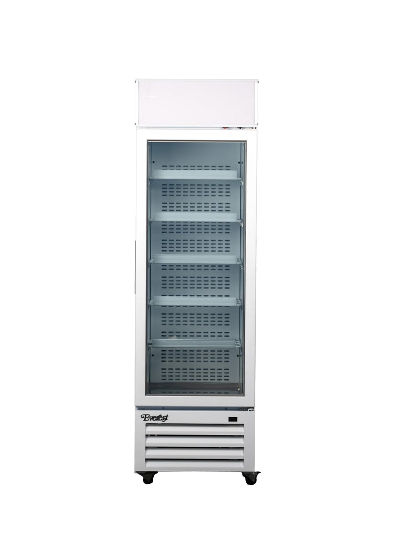 EVEREST INDUSTRIAL CO.LLC. EVEREST 400L Commercial Vertical Freezer, Glass Door Upright Display Freezer with Hot Gas Defrost & Adjustable Shelves for Ice Cream & Frozen Storage, EV15 IC - Image 4