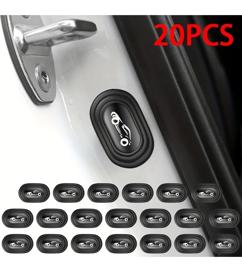20Pcs Silicone Car Door Shock Absorbers Anti Collision Noise Reduction Scratch Proof Universal Fit - Image 1