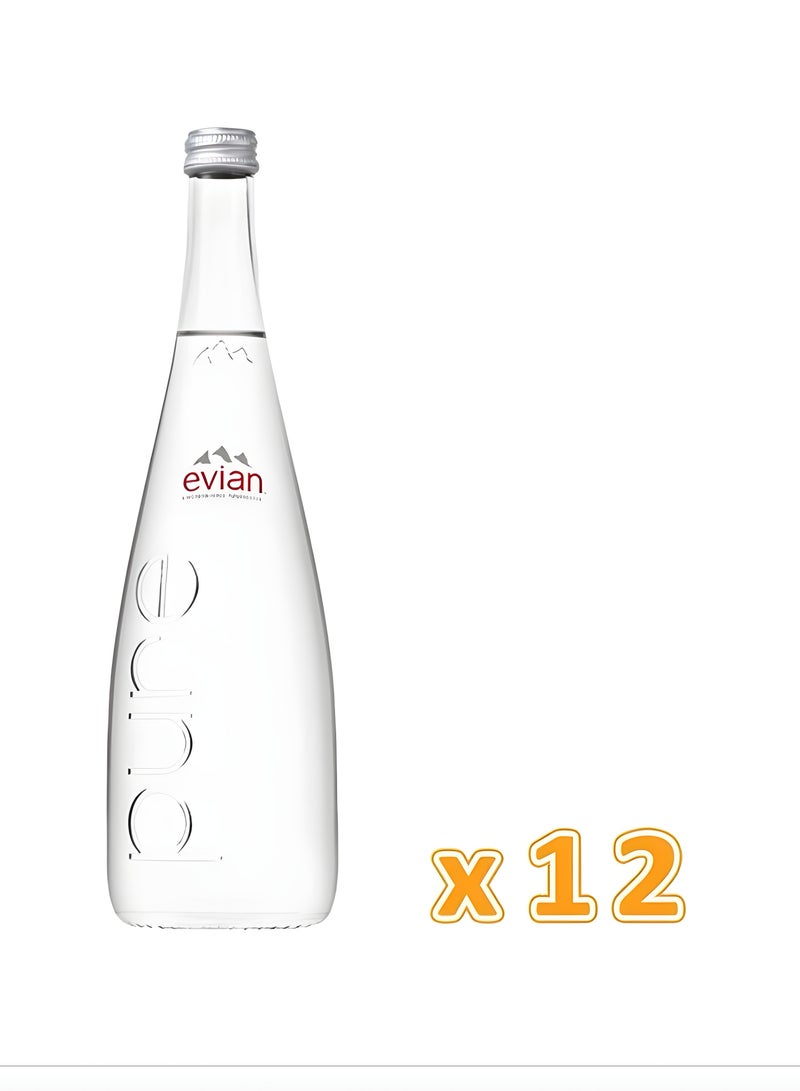 Evian Natural Mineral Water Glass - 750ML (Pack of 12) - Image 4