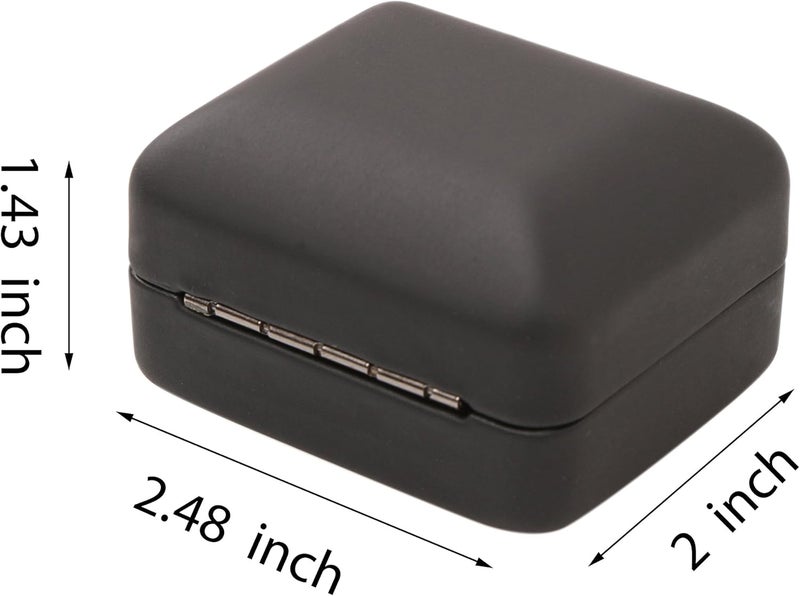 Omeet Mini size Metal glossy with LED Jewelry Gift Box - Easy to fit into your pocket or handbag - Image 2