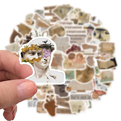 Icicrim 112PCS Vintage Cute Aesthetic Stickers Boho Sticker Packs, Icicrim Scrapbook Stickers for Teens Adults Vinyl Scrapbooking Sticker for Journaling Laptop - Image 3