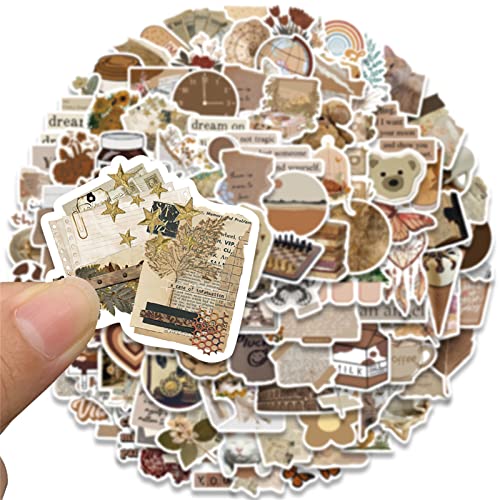 Icicrim 112PCS Vintage Cute Aesthetic Stickers Boho Sticker Packs, Icicrim Scrapbook Stickers for Teens Adults Vinyl Scrapbooking Sticker for Journaling Laptop - Image 4