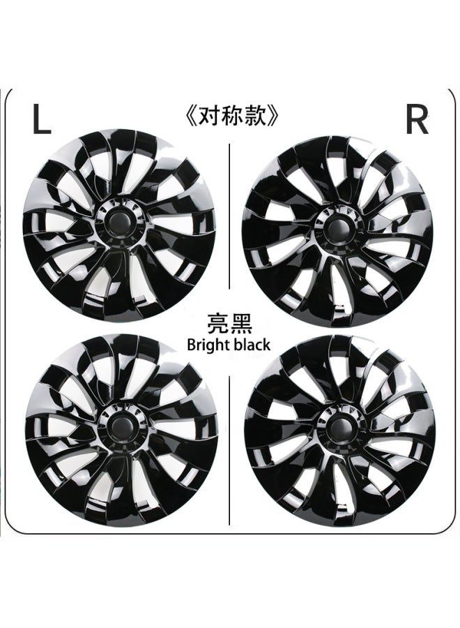 Suitable For Tesla Model3 Cyclone Hub Cover 18 Inch Full Edge 10 Tire Cap Left And Right Symmetrical Modification