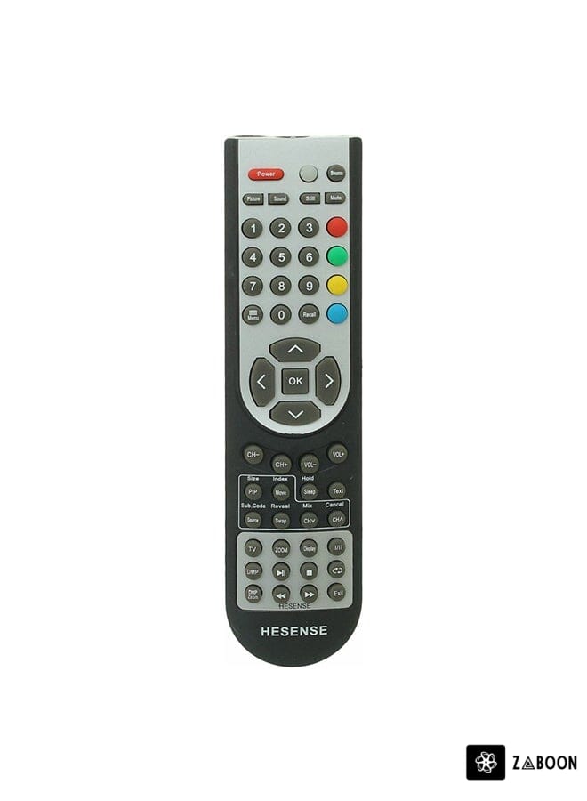 Zaboon Remote Control For Hisense Screen Silver