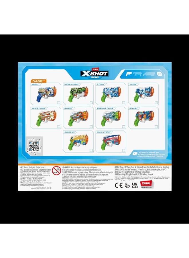 ZURU-XSHOT WATER-FAST FILL SKINS-SERIES 1-NANO BLASTER(SONIC) - Image 2