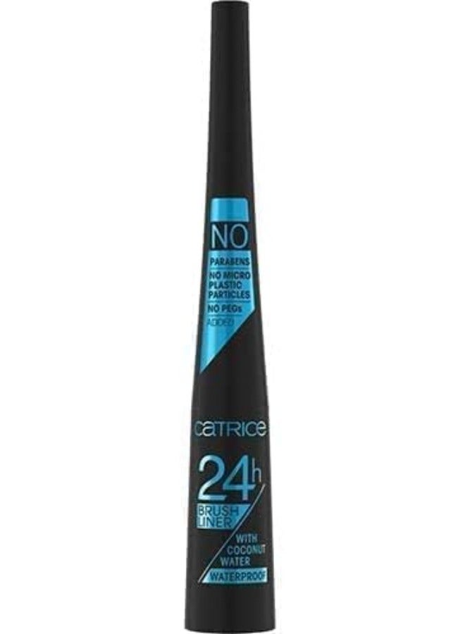 كاتريس ايلاينر بماء جوز الهند يدوم 24 ساعه مقاوم للماء من كاتريس براش لاينر - 010 الترا بلاك - Image 2