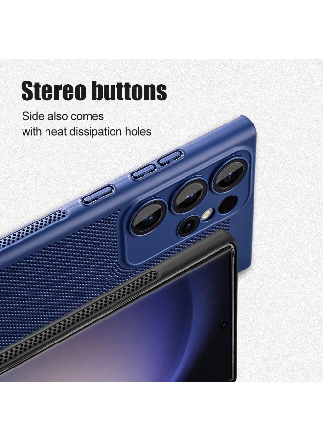 Case For Samsung Galaxy S24 FE Inch Heat Dissipation Case with Built-in Camera Lens Protector Slim Fit Breathable Cooling Anti-Fingerprint Hard PC Back Shockproof Cover - Image 2