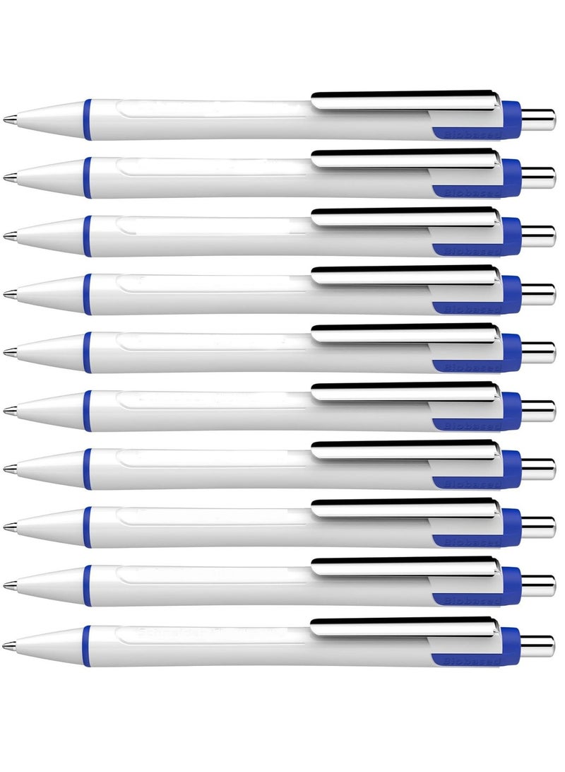 erorex Ballpoint Pens 10 Pack Smooth Writing Blue Ink - Image 1