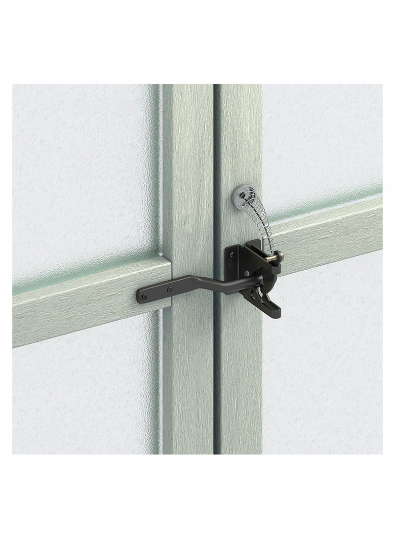 SYOSI Upgrade Self Locking Gate Latch Heavy Duty Automatic with Cable Pull Opener for Wooden Fences Metal Gates Vinyl Fence Dog Door Latches Gravity Security  - Image 3