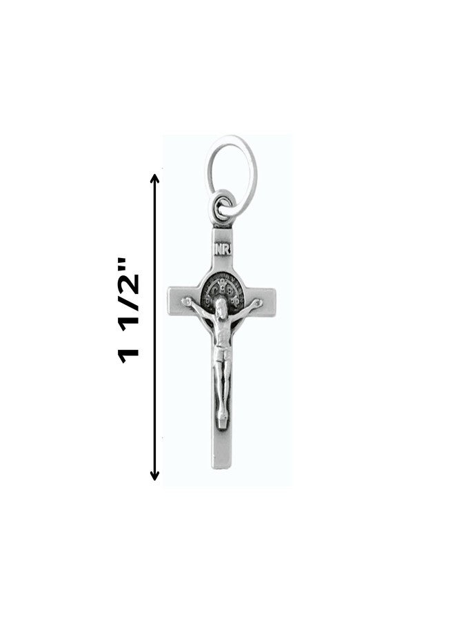 H HOLLY LINES تتضمن مجموعة H HOLLY LINES St Benedict Catholic Door Hanger Home Blessing Kit ميداليات حماية القديس بنديكت لمطاردة الشيطان، وخرز خشبي وصليب، وبطاقة. - Image 5