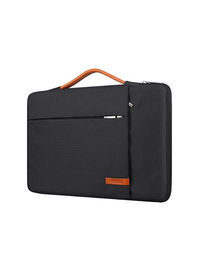 Lacdo 360° Protective Laptop Sleeve Case for 16 inch New MacBook Pro M3 Pro/Max M2 M1 Pro/Max A2991 A2780 A2485 A2141 2023-2019, 15 inch Surface Laptop 5/4/3/2/1 Computer Bag Water Resistant, Black  - Image 1