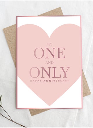 بطاقة تهنئة للذكرى السنوية My One and Only