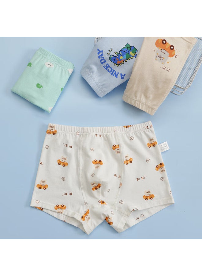 Yuzhaolin Boys' Cotton Boxer Briefs Baby Boys' Underwear Colorful Dinosaur/4 Pack 120 - Image 5