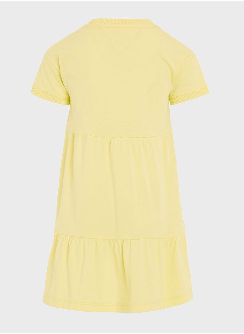 TOMMY HILFIGER - Youth Printed Tiered Dress - Image 1
