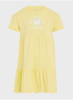 Youth Printed Tiered Dress