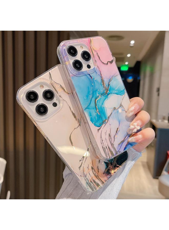 S-TOP Case For iPhone 14 Pro Max Coloured Glaze Marble Phone Case - Image 3